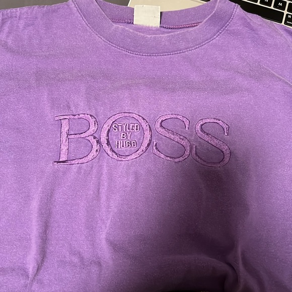 Vintage purple 90ms HUGO BOSS tee - Picture 4 of 4